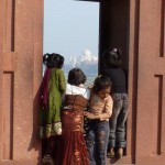 Taj Mahal from the Agra Palace