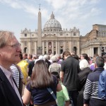 Joining the congregation in St Peter’s Square